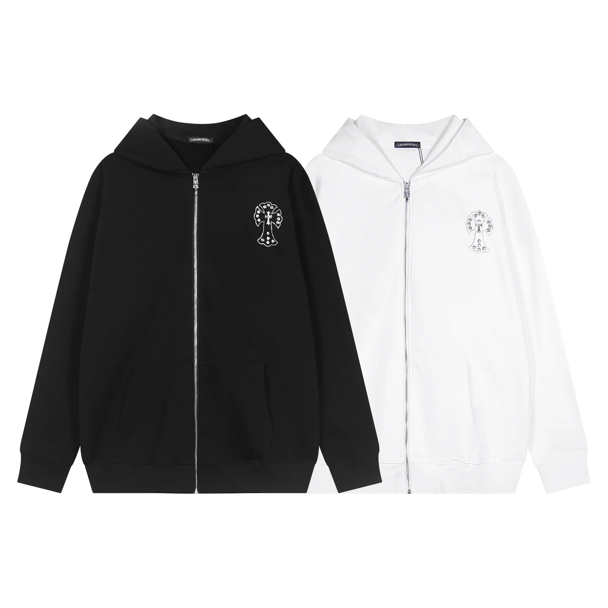 P310 Chrome Hearts Chrome Hearts Metal Cardigan Sweater Size: SMLXL Color: Black, White